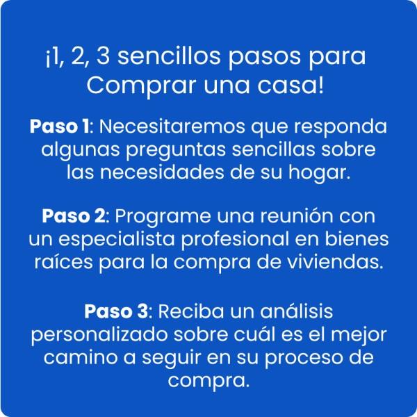¡1, 2, 3 sencillos pasos para Comprar una casa!