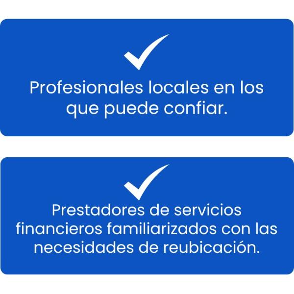 Nuestros servicios principales de reubicación